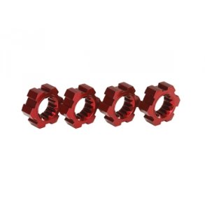 Wheel Hubs Red Aluminium (4)  X-Maxx