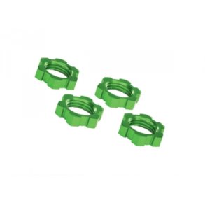 Wheel Nuts 17mm Alu Green (4)  E-Revo, X-Maxx, Sledge