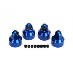 Shock Caps Aluminium Blue (for GTX #7761) (4)  X-Maxx
