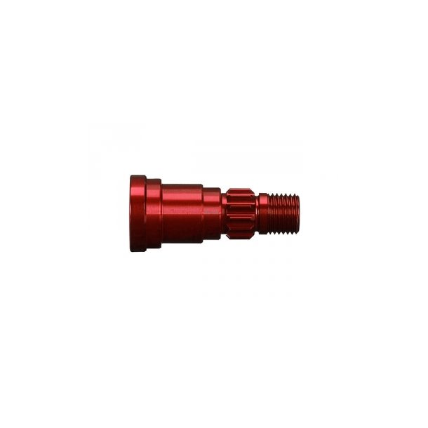Stub Axle Alu Red (for Driveshaft #7750X)  X-Maxx