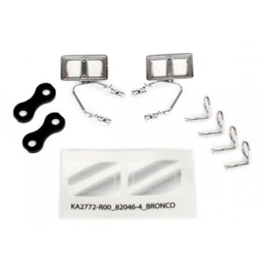 Side Mirrors Set Chrome Ford Bronco (body #8010)