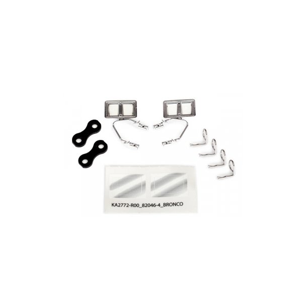 Side Mirrors Set Chrome Ford Bronco (body #8010)