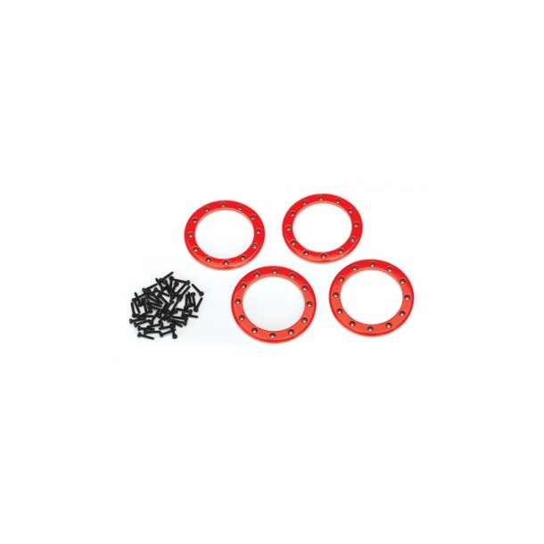 Beadlock Rings 2.2" Alu Red (4)