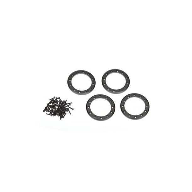 Beadlock Rings 1.9" Alu Black (4)