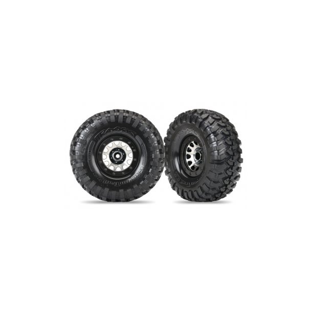 Tires &amp; Wheels Canyon Trail/Method 105 Black Chrome 2.2" (2)