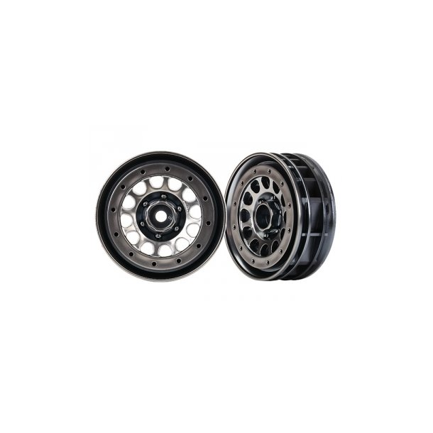 Wheels Method 105 Black Chrome 1.9" Beadlock (2)