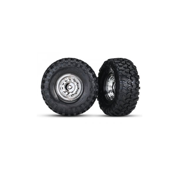 Tires &amp; Wheels Canyon Trail/Chrome 1.9" (for 8255A Axle)