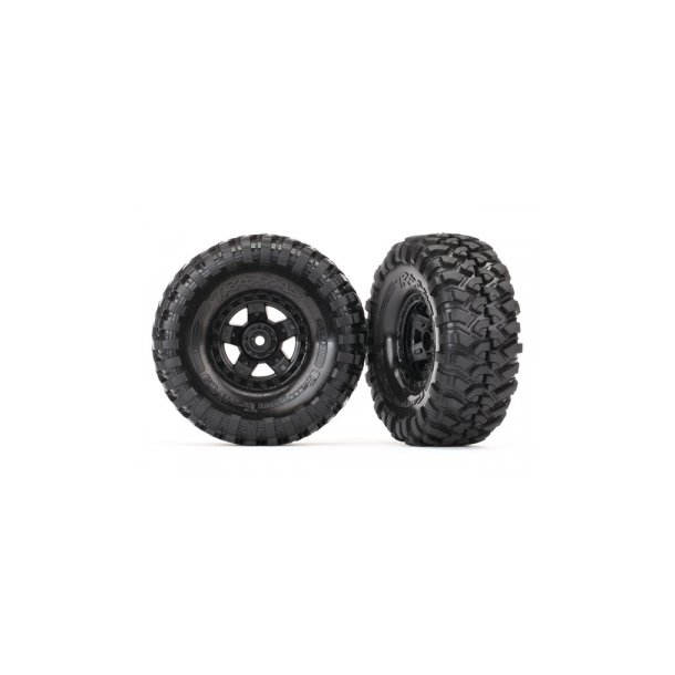 Tires &amp; Wheels Canyon Trail/TRX-4 Black 1.9" (2)
