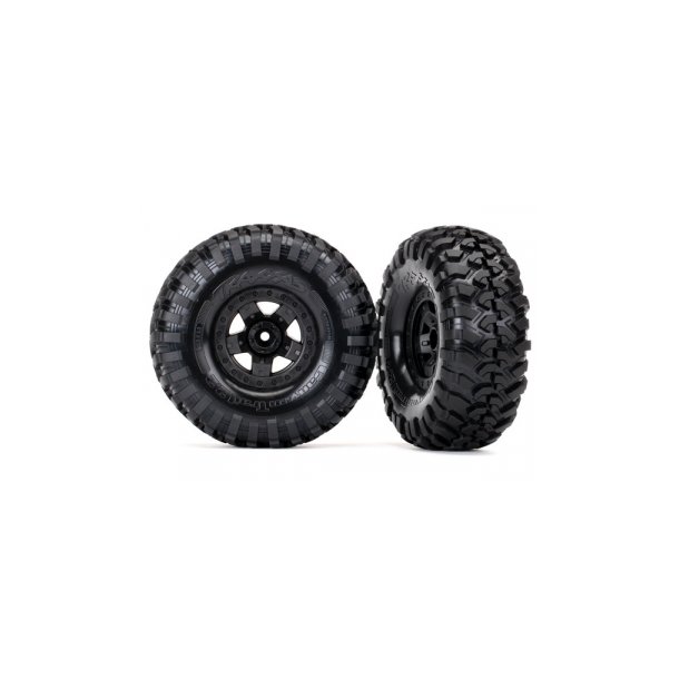 Tires &amp; Wheels Canyon Trail/TRX-4 Black 2.2" (2)