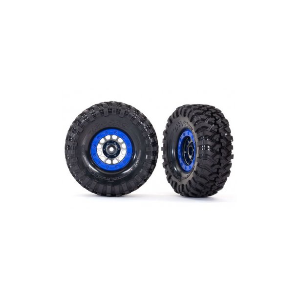 Tires &amp; Wheels Canyon Trail/ Method 105 Black Chrom 1.9" (2)