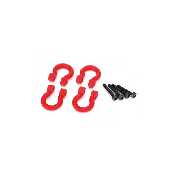 Bumper D-Rings Red (4)  TRX-4/6