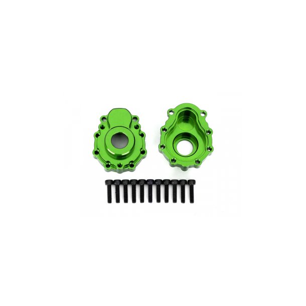Portal Housing Outer Alu Green Front/Rear (2)  TRX-4/6