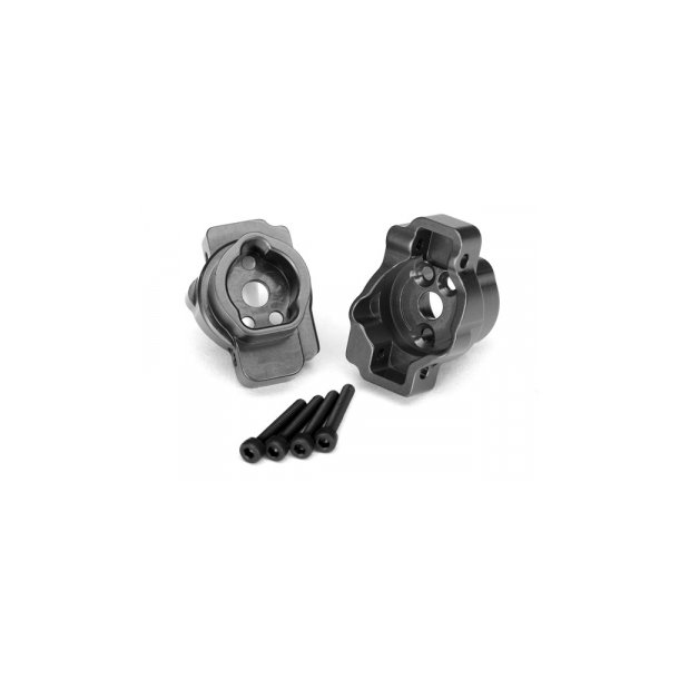 Portal Drive Axle Mount Rear Alu Grey (2)  TRX-4/6