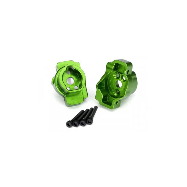 Portal Drive Axle Mount Rear Alu Green (2)  TRX-4/6