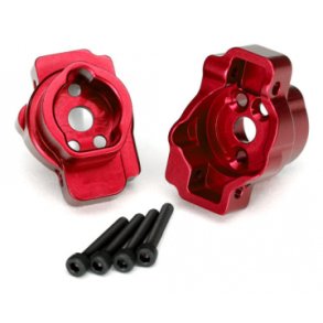 Portal Drive Axle Mount Rear Alu Red (2)  TRX-4/6