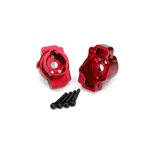 Portal Drive Axle Mount Rear Alu Red (2)  TRX-4/6