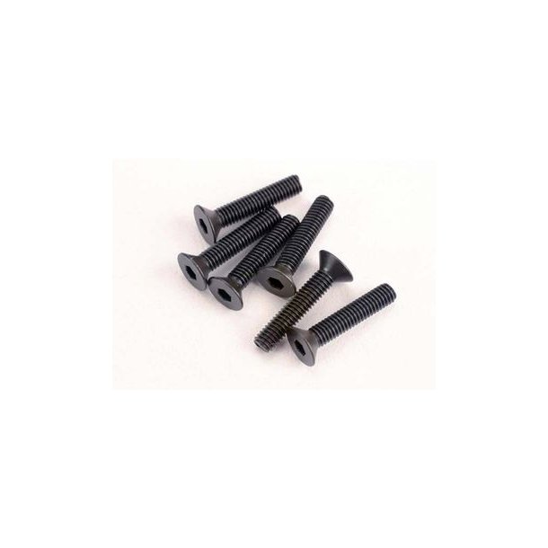 Screws M3x15mm Countersunk Hex Socket (6)