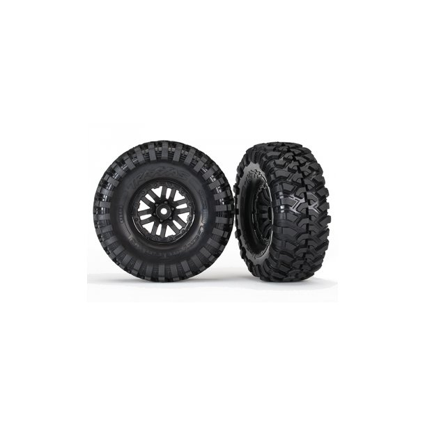 Tires &amp; Wheels Canyon Trail/TRX-4 Black 1.9" (2)