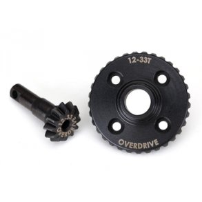 Ring- & differential pinion gear Overdrive 12/33T  TRX-4/6
