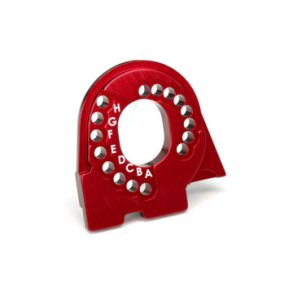 Motor Mount Plate Alu Red  TRX-4/6