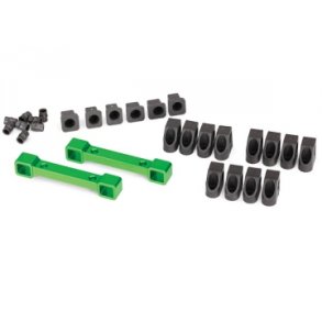 Mount Susp Arms Front and Rear Alu Green  4-Tec