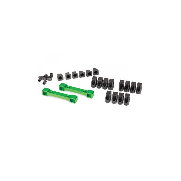 Mount Susp Arms Front and Rear Alu Green  4-Tec