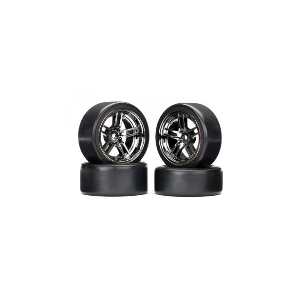 Tires &amp; Wheels 1.9" Drift Split-Spoke Black Chrome (4)