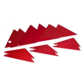 Tube Chassis Inner Panels Red Alu set  UDR