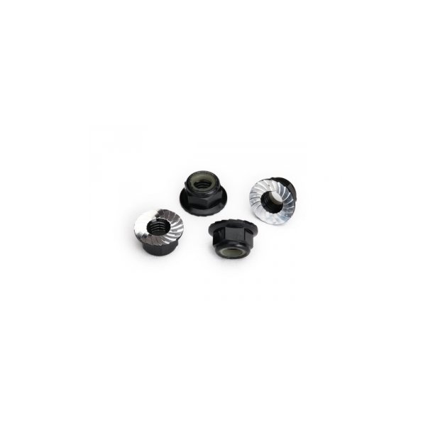 Lock Nut Flanged M5 Alu Black (4)