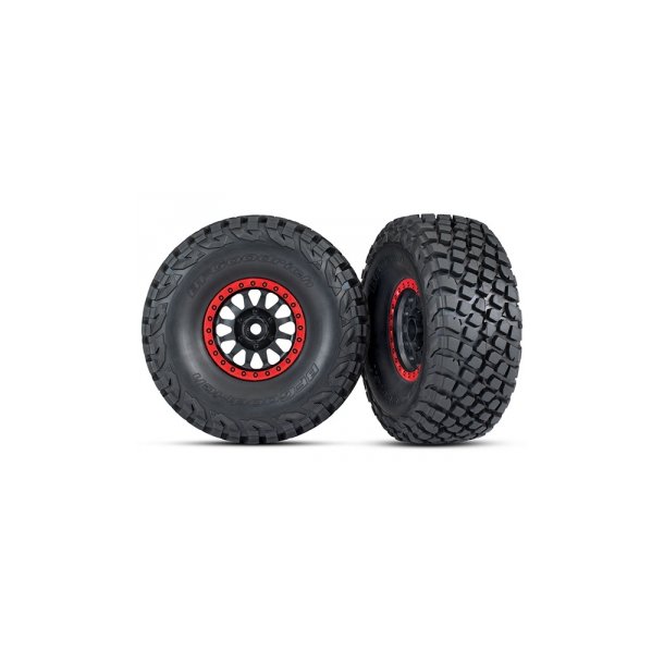Tires &amp; Wheels Baja KR3/Method Race Black-Red (2) UDR