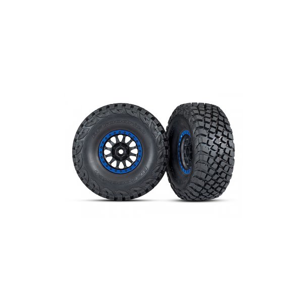 Tires &amp; Wheels Baja KR3/Method Race Black-Blue (2) UDR