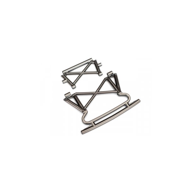 Bumper Front Satin Black Chrome  UDR