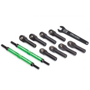 Toe Link 144mm Alu Green (with Wrench) (2)  E-Revo 2