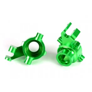 Steering Blocks Alu Green (Pair) Maxx