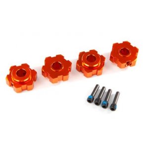 Wheel Hubs Hex Alu Orange (4) Maxx
