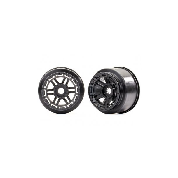 Wheels Black (17mm) 2,8" (2)