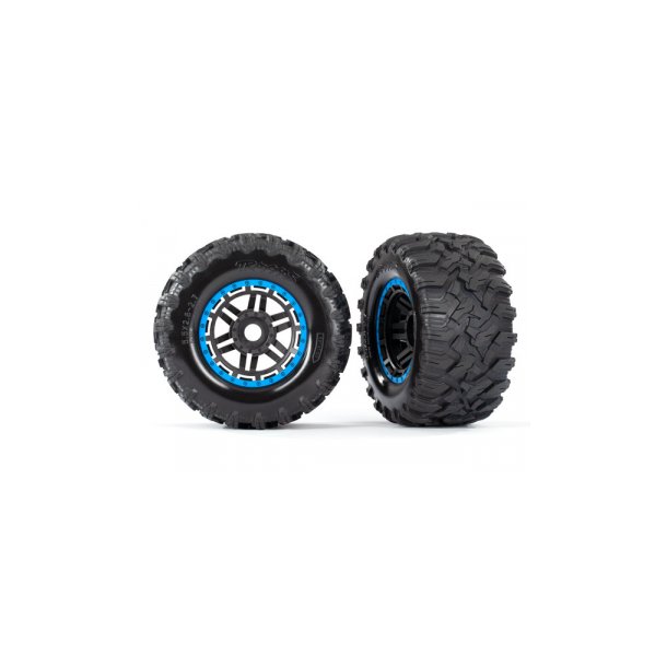 Tires &amp; Wheels Maxx/Black/Blue (17mm) 2,8" TSM (2)