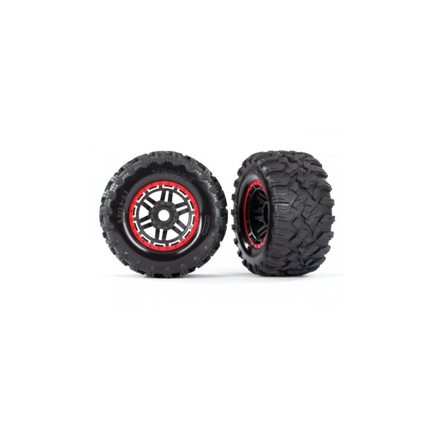 Tires &amp; Wheels Maxx/Black/Red (17mm) 2,8" TSM (2)