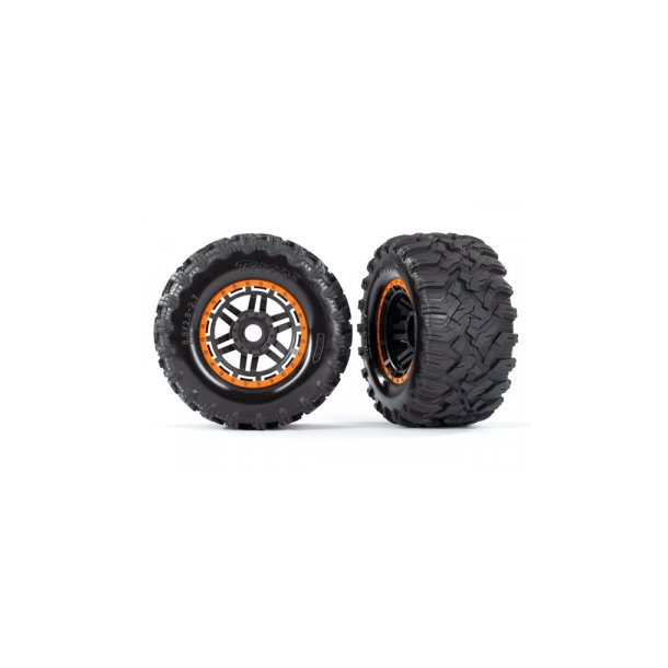 Tires &amp; Wheels Maxx/Black/Orange (17mm) 2,8" TSM (2)
