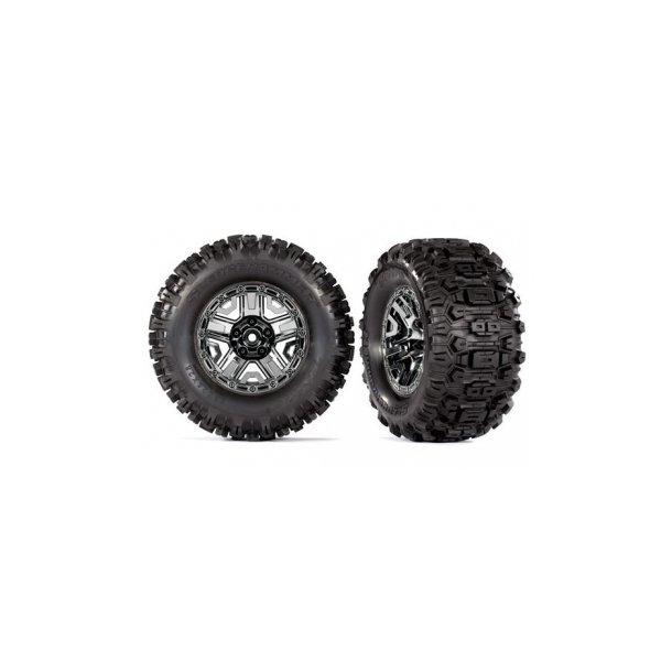 Tires &amp; Wheels Sledgehammer/Black Chrome 2,8" TSM (2)