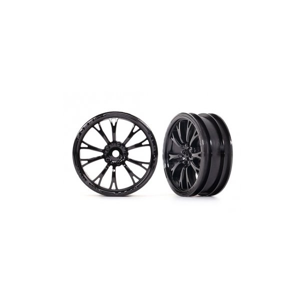 Wheels Front Black (2)  Drag Slash