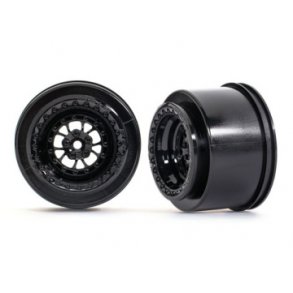 Wheels Rear Black (2)  Drag Slash