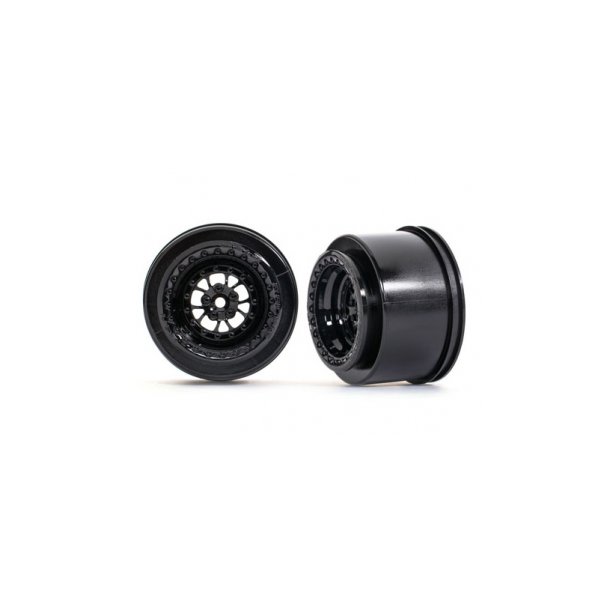 Wheels Rear Black (2)  Drag Slash