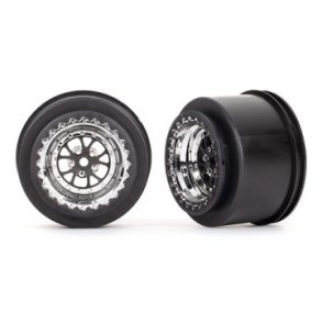 Wheels Rear Chrome (2)  Drag Slash