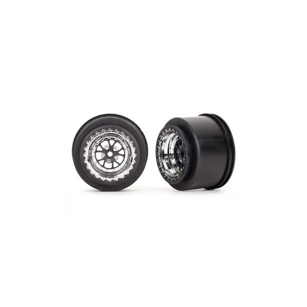 Wheels Rear Chrome (2)  Drag Slash