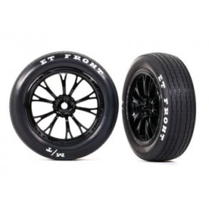 Tires & Wheels Front Black (2)  Drag Slash