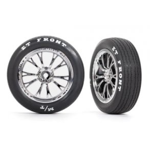 Tires & Wheels Front Chrome (2)  Drag Slash