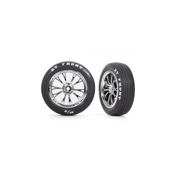 Tires &amp; Wheels Front Chrome (2)  Drag Slash