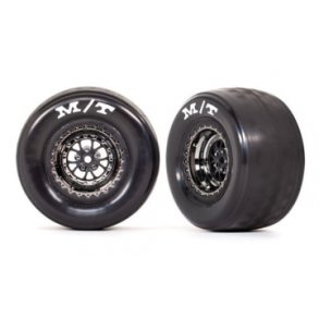 Tires & Whels Rear Black Chrome (2)  Drag Slash