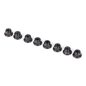 Lock Nut Flanged M3 Black (12)